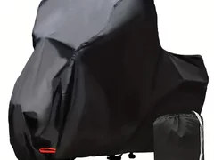 Prelata husa Oxford neagra cu argintiu moto scuter XXL 245cmx125cm­x105cm